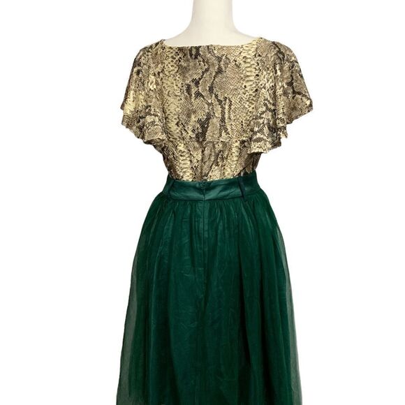 Anthropologie Eva Franco Willow Snake Printed Blouse - Picture 12 of 13